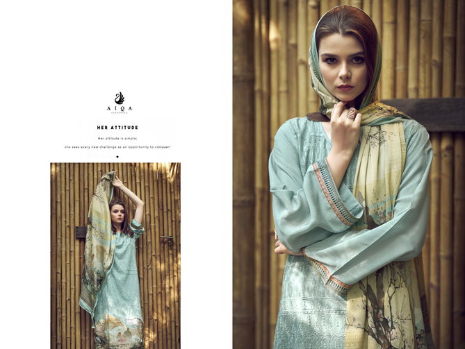 Lavender By Aiqa Fancy Work Muslin Printed Salwar Kameez Wholesale Shop In Surat